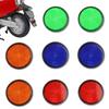 Set of 8 Motorcycle Small Round Reflectors for Reflective Warning Lights for Electric and with Screws for Easy Installation Each of and Reflectors,