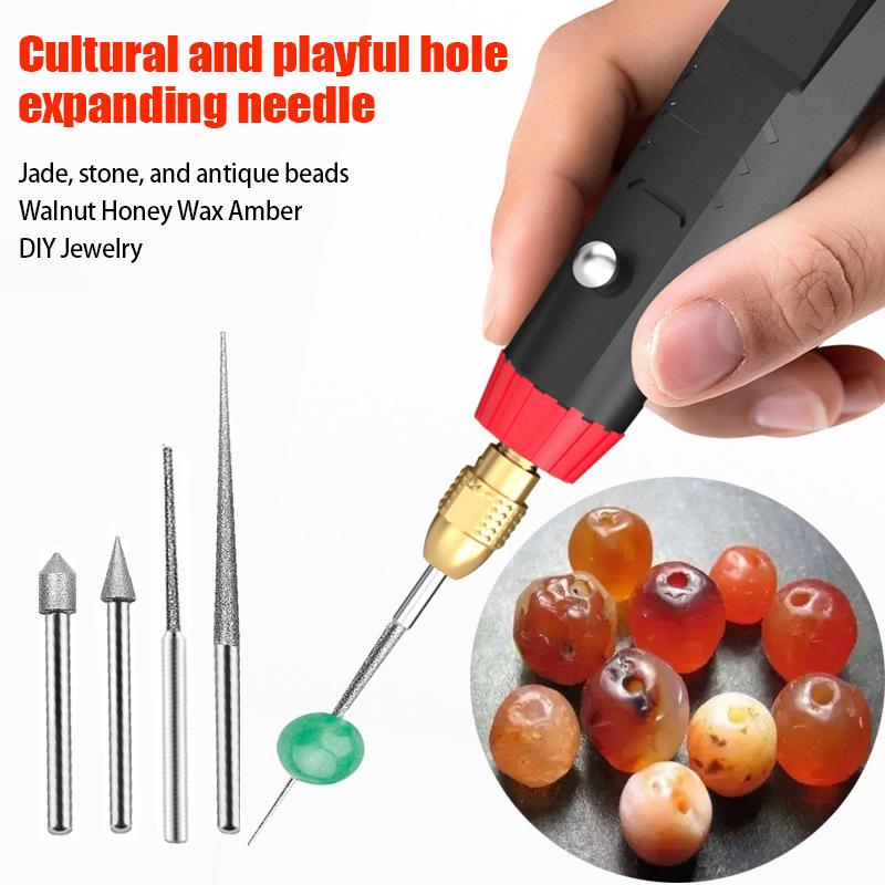 Алмазная шлифовальная головка с хвостовиком 3 мм, шлифовальная игла, мини-дрель для металла, стекла, нефрита, гравировка, сверление, резьба, инструмент
