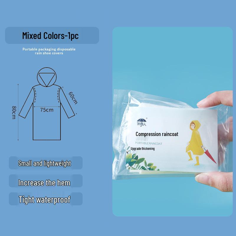 Портативные водонепроницаемые толстые прозрачные одноразовые бахилы - индивидуально упакованы для использования на открытом воздухе