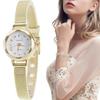 Ladies Stainless Steel Mesh Strap Watch Small Dial Watch Gold Silver Exquisite Details for Friends Gifts Stylish Simplicity