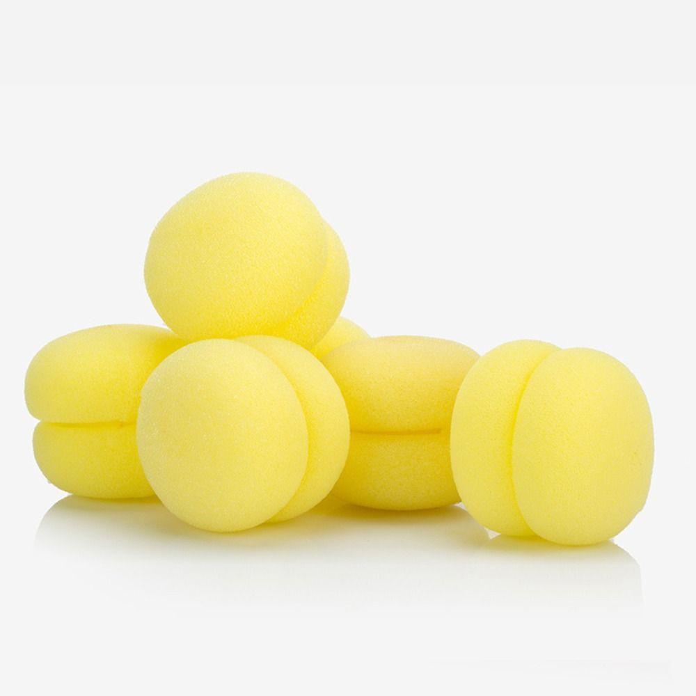 6PCS DIY Sponge Rollers Curlers Bouncy Curling Hair Head Hair Curler Strawberry Curler Long Hairs Hair Styling Tools