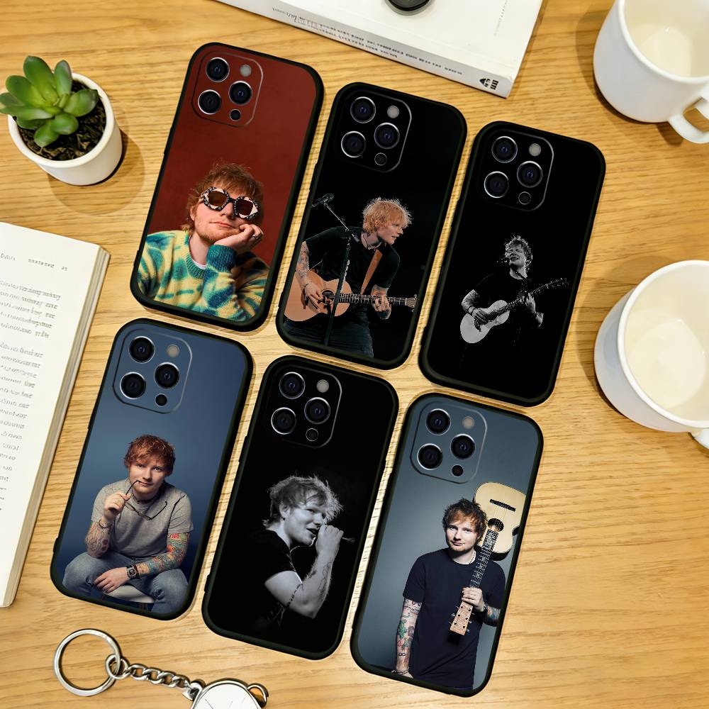 Чехол для телефона Singer E-Ed Sheeran для iPhone 17,16,15,14,13,12,11 Plus,Pro Max,XS,Мягкий силиконовый черный чехол