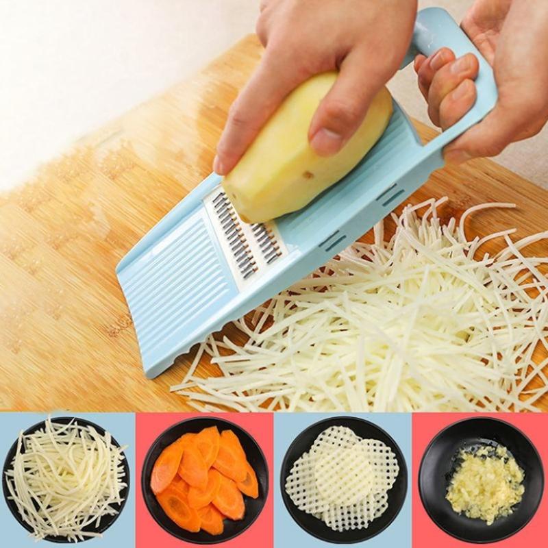 5 In 1 Slicer For Kitchen Vegetable Slicer Multi Blade Potato Chip, Veggie Slicer, Vegetable Cutter, Julienne Shredder