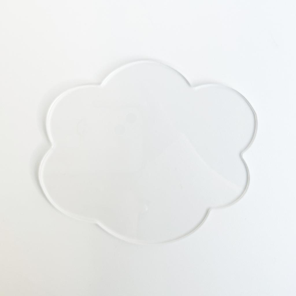 1/3PCS Cloud Coasters Acrylic Set Heat Insulation and Non Slip Waterproof Cup Mats Table Protector Kitchen Items Drinkware Decor