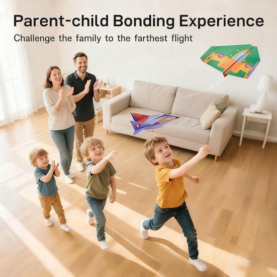 16/48 шт./набор Наборы бумажных самолетиков с 16 классическими дизайнами Сделай сам Бумажные самолетики Игрушка оригами Малыши Мальчики Девочки Образовательный Набор игрушек-самолетов