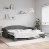 VidaXL Daybed with Pull-out Bed Dark Grey 100x200 Cm Fabric 3197194
