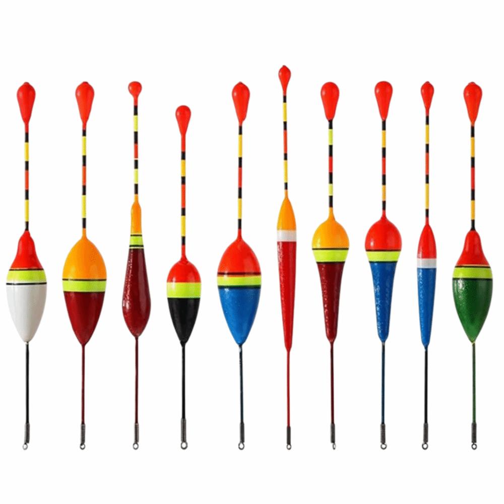 10PCS Oval-shaped Fishing Float Foam Fishing Slip Float Portable Fishing Bobber  Trout Fishing