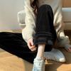 Autumn and Winter 2024 Wide-leg Pants Women's New Loose High-waisted Straight Corduroy Long Pants Plus Size Casual Fashion Solid Color Trousers 2027