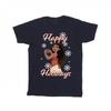 Girls Happy Holidays Cotton T-Shirt