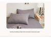 2024 Non-slip Solid Color Single Bed Fitted Sheet Dust Cover - Ins Style