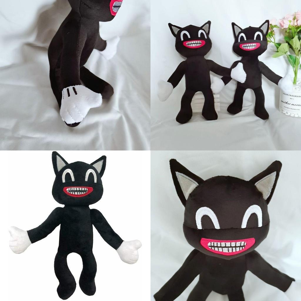 Soft And Cuddly Black Cartoon Cat Plush Toy Ideal For All Ages Holiday Gifts