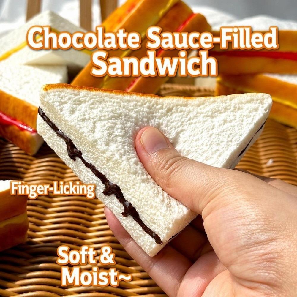 Soft Sandwich Model PU Pressing Toy Creative Realistic Fake Bread Food  Kitchen Home Decor