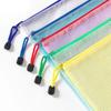Thickened Zipper Grid Bag Large-Capacity Information Bag Simple Stationery Bag  School Office