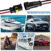 Водонепроницаемый 2-контактный разъем, 18AWG 10см штекерный и гнездовой разъем для проводов, подходит для автомобиля, грузовика, лодки и различных применений (5 шт.)