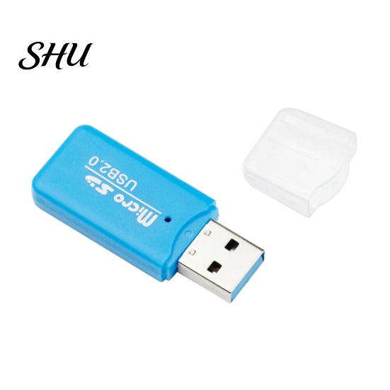 Мини-портативный USB 2.0 кардридер для карт памяти TF SD для ПК, ноутбука, компьютера