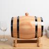 1/1.5/3L Oak Wine Barrel with Stand Tap Vintage Whiskey Aging Barrel Dispenser Wooden Barrel Home Bar Decor