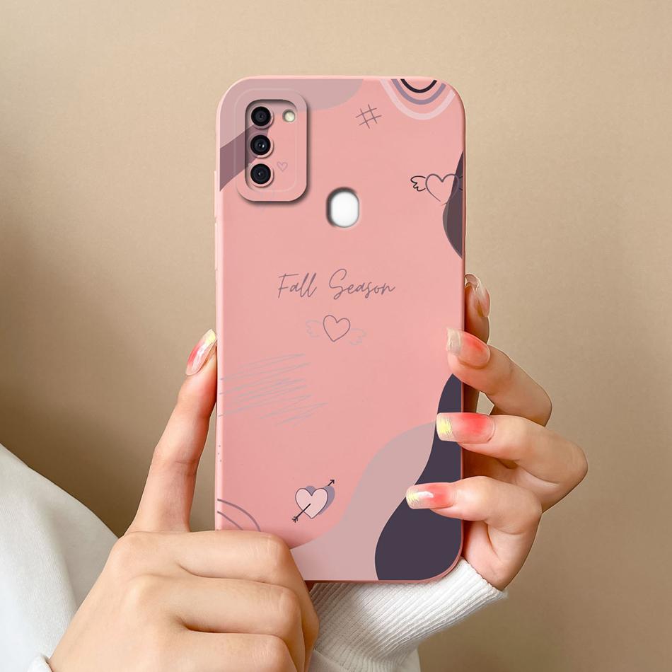 For Samsung A11 Phone Case Cute Butterfly Soft Liquid Silicone Camera Protection Back Cover For Galaxy A 11 Funda Capa Protector