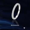 Single Row Moissanite Couple Ring 925 Silver Wedding Ring Simple Niche High-end Ring Jewelry Gift