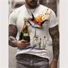 Summer Men's T Shirt Street Casual Short Sleeve Cartoon Print Funny Animal T-Shirts Fashion Streetwear Male Oversized Clothing