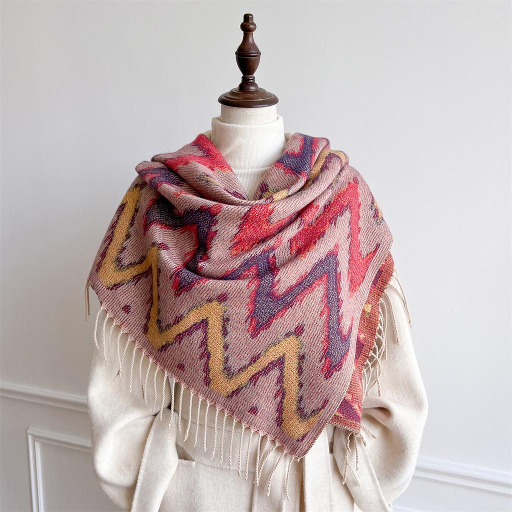 Women Winter Scarf Cashmere Pashmina Shawls and Wraps Bufandas Floral Print Warm Thick Scarves Blanket for Lady Newpe