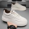 2025 spring men's platform trend casual shoes new inner height increase versatile board shoes running sports men's shoes