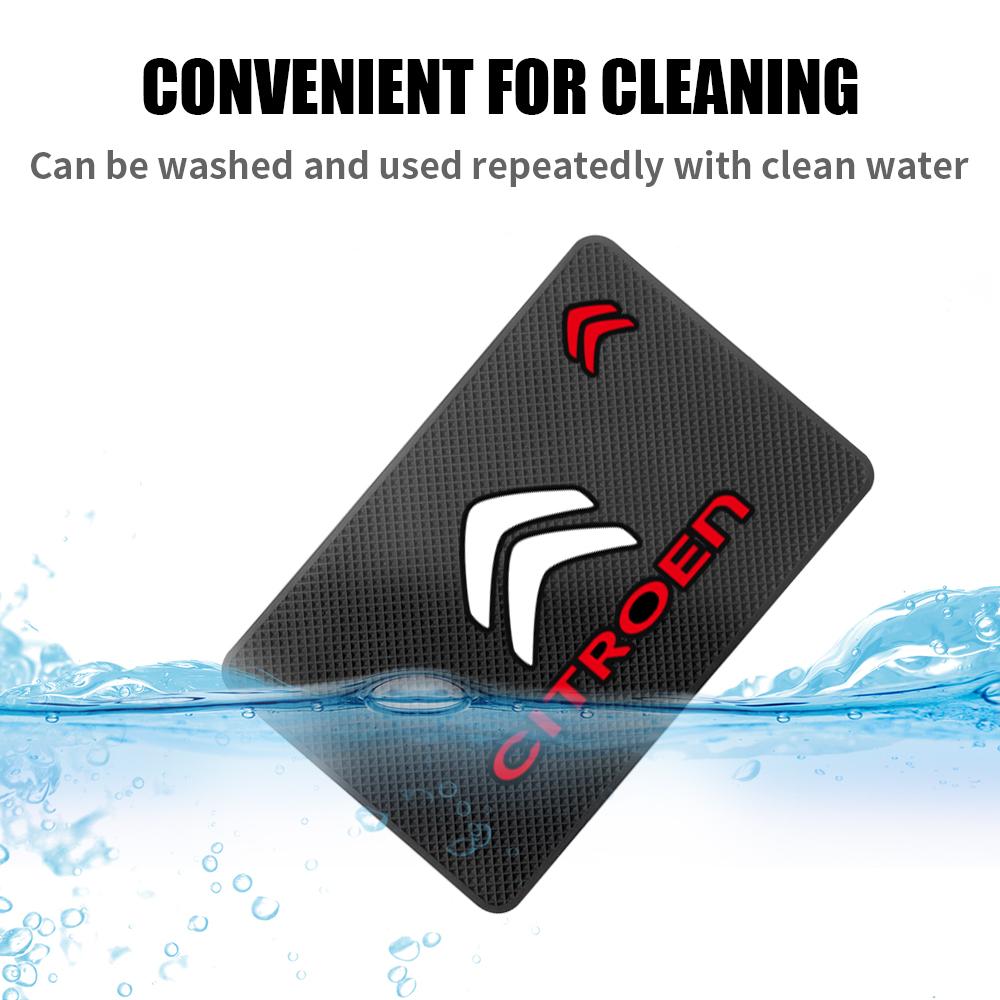 Car Dashboard Phone Glasses Non-Slip Silicone Pads Sticky Mat For Citroen C4 C3-XR C5 Aircross C-quatre Picasso Auto Valve Cap