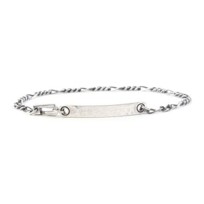 СЕРЕБРЯНЫЙ БРАСЛЕТ-ЦЕПОЧКА С МОЛОТКОВЫМИ МЕТКАМИ SEWNSWEN