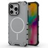 For iPhone 16 Pro Max Magnetic Case Corrugated Texture Heat Dissipation Shockproof TPU+PC Phone Back Cover