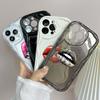 LZ18 Lips Kiss Clear Soft Wave Phone Cases for iPhone 15 13 Pro Max 12 Mini 14 8 Plus XS Max XR 6 Protection Back Cover