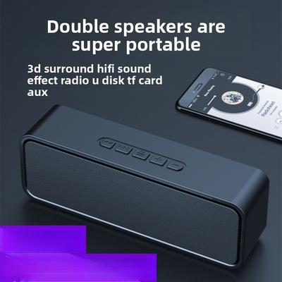 Уличная беспроводная Bluetooth-колонка высокой громкости, объемный домашний звук, компьютер, автомобильный сабвуфер, портативный автомобиль
