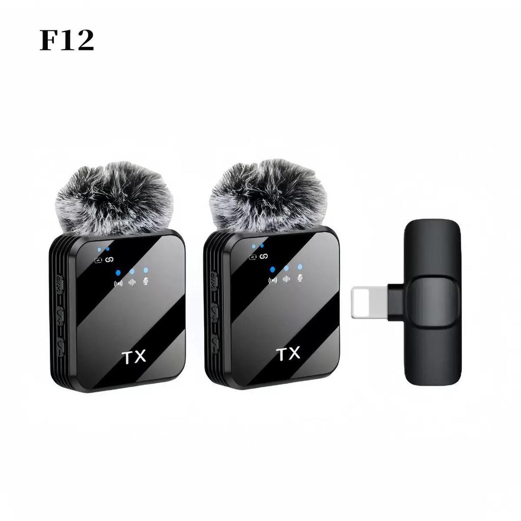F11 Wireless Lavalier Microphone F16: Three-in-One Noise Reduction Mic for Mobile & Live Streaming