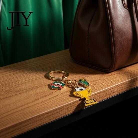 Colorful Enamel Keychain Football Peripheral Keychain, Jersey with Durable Metal Keyring Color, Lightweight Portable Sports Fan Accessory