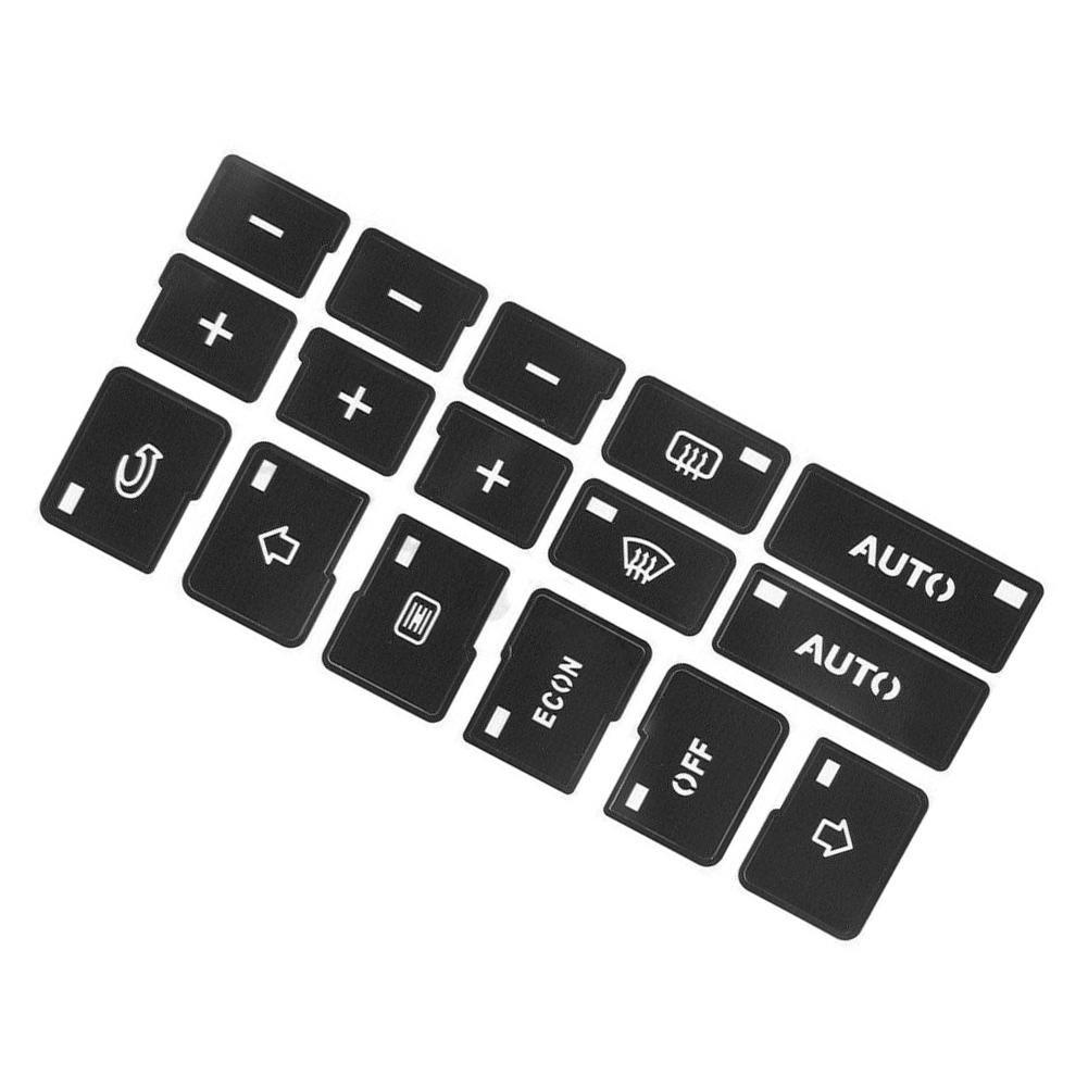 Автомобильные наклейки Черная кнопка переключателя управления кондиционером автомобиля