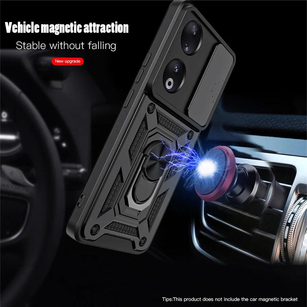 KEYSION Противоударный чехол для Honor 90 5G 90 Lite 5G, защитное кольцо для объектива камеры, чехол-подставка для телефона для Huawei Honor 70 Lite