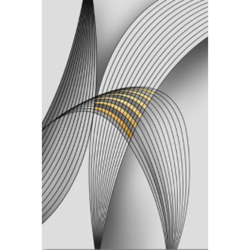 Современные абстрактные линии геометрические ленточки холст картины настенные художественные принты постеры для декора гостиной без рамки