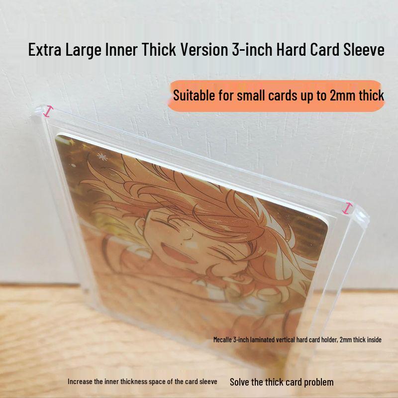 Compact 3-Inch B8 Card Holder: Transparent Protective Sleeve for Polaroid Photos, Free Shipping