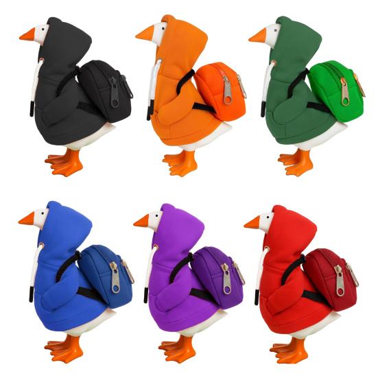 Mini Goose Hoodie With Backpack 7 Inch Desk Goose Outfit Mini Porch