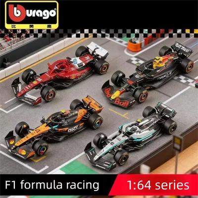 YRS3 Bburago Новое поступление 1:64 Модель гоночного автомобиля Формулы-1 Red Bull RB21 Ferrari Mercedes McLaren Коллекционный подарок