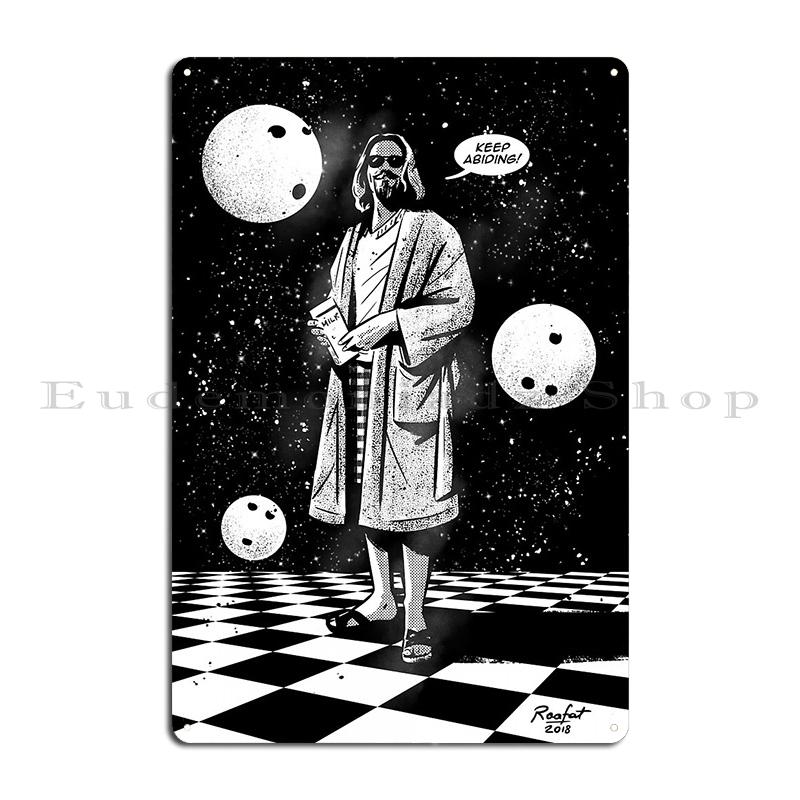 The Big Lebowski Comic Style Poster Metal Plaque Poster Club designer Create Club Classic Tin Sign Poster
