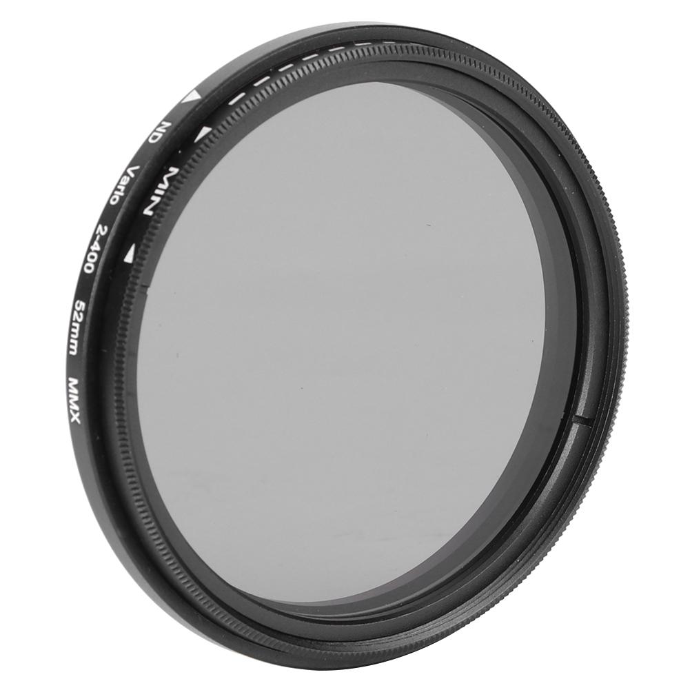 Junestar 52MM Нейтральный фильтр ND2‑ND400 Регулируемый объектив для зеркальных беззеркальных камер