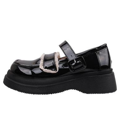 Туфли женские кожаные на платформе с круглой головкой белого цвета в студенческом стиле, новые весенне-летние туфли-лодочки в стиле ретро во французском стиле Мэри Джейн