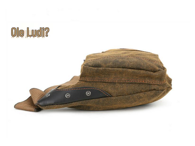 Ретро Холщовая Сумка-Кроссбоди Полумесяц - Мужская Нагрудная Сумка Большой Вместимости