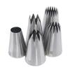 5pcs Large Metal Cake Cream Decoration Tips Set Pastry Tools Stainless Steel Piping Icing Nozzle Cupcake Head Dessert Decorators