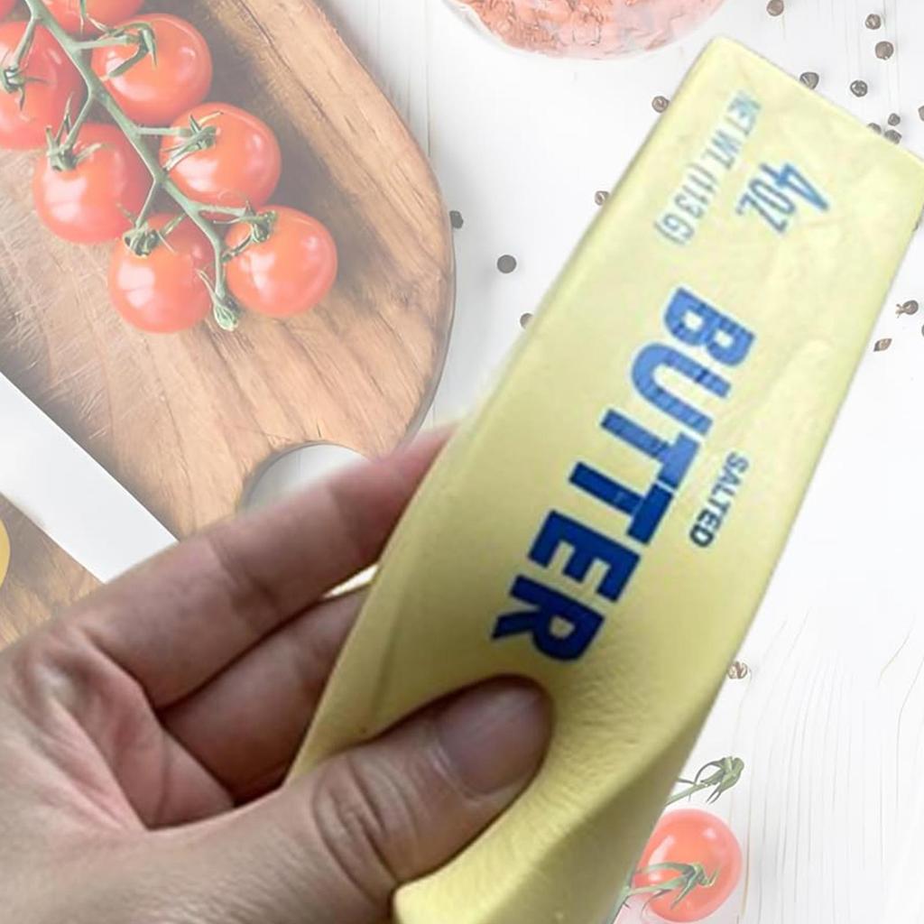 Сквиш-игрушка в виде пачки масла, безопасный для пищевых продуктов силиконовый мячик-антистресс, Кавайная, Ароматизированная игрушка-антистресс в виде пачки масла, Сенсорная игрушка-фиджет для снятия тревожности