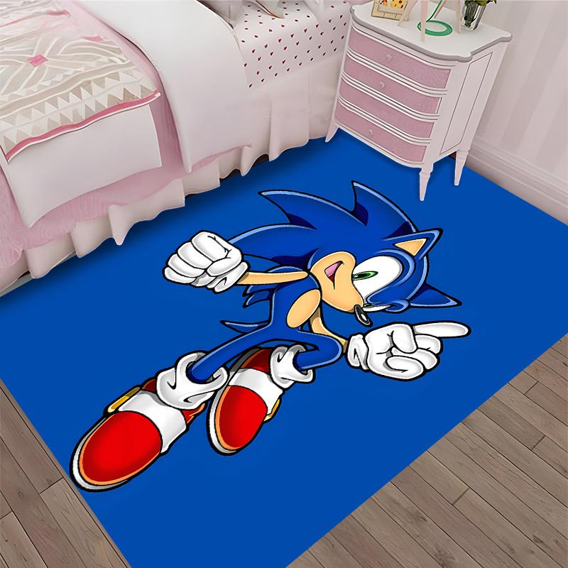 Sonic Printed Carpet, Rug for Office Chair Living Room Bedroom Kitchen Room Decor Gifts.