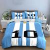 Blue stripes, number 10. Bedding sets Duvet cover sets Duvet covers Pillowcases(1 * Duvet Cover 2 * Pillowcases, without duvet insert)