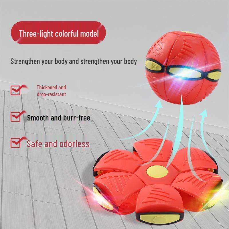 Luminous Elastic Magic Flying Saucer Ball - Children's Outdoor Step-on Toy