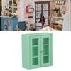 Dollhouse Scale Dollhouse Wall Pretend Play Toys Miniature Kitchen Accessories Wooden Cupboard Bookshelf Display Shelf for Dollhouse Accessories