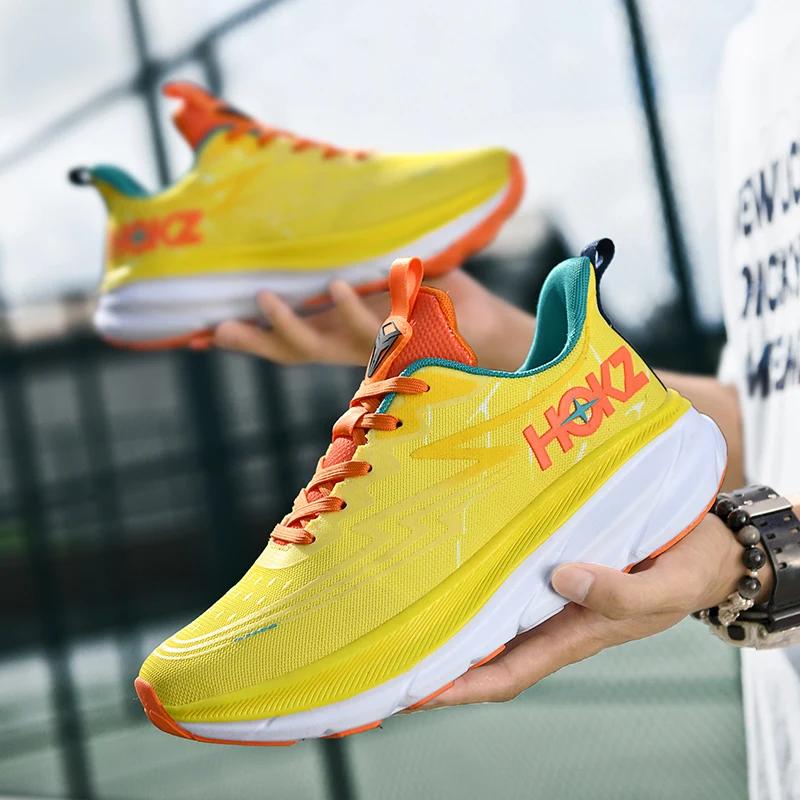 New Running Shoes Women Men Breathable Running Footwears Light Weight Walking Shoes Luxury Gym Sneakers Outdoor Sport Tennis