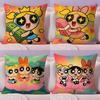 Cartoons T-The Powerpuff Girls Pillow Case Pillowcase Ultra Soft Skin Friendly Fabric Cloud Like Comfort & Concealed Zipper
